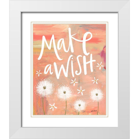 Make a Wish White Modern Wood Framed Art Print with Double Matting by Doucette, Katie