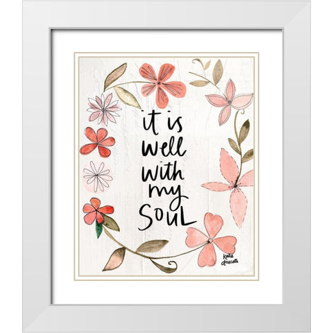 It Is Well White Modern Wood Framed Art Print with Double Matting by Doucette, Katie
