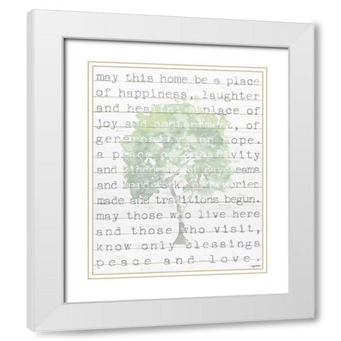 This Home White Modern Wood Framed Art Print with Double Matting by Brown, Kyra