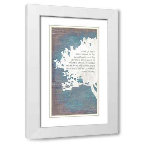 Left Tree White Modern Wood Framed Art Print with Double Matting by Brown, Kyra