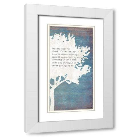 Right Tree White Modern Wood Framed Art Print with Double Matting by Brown, Kyra
