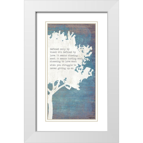 Right Tree White Modern Wood Framed Art Print with Double Matting by Brown, Kyra