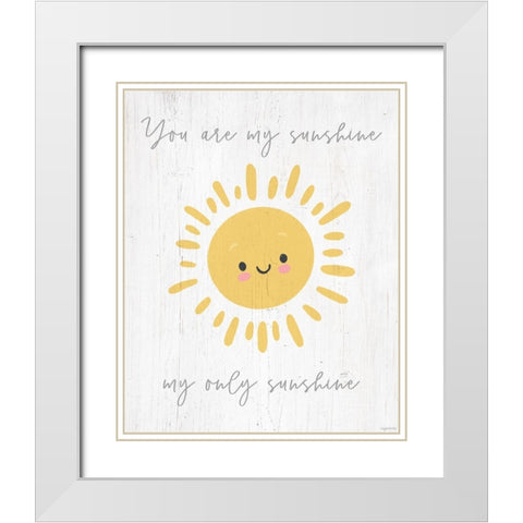 Only Sunshine White Modern Wood Framed Art Print with Double Matting by Brown, Kyra