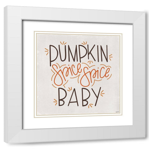 Spice Spice White Modern Wood Framed Art Print with Double Matting by Brown, Kyra