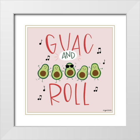Guac and Roll White Modern Wood Framed Art Print with Double Matting by Brown, Kyra
