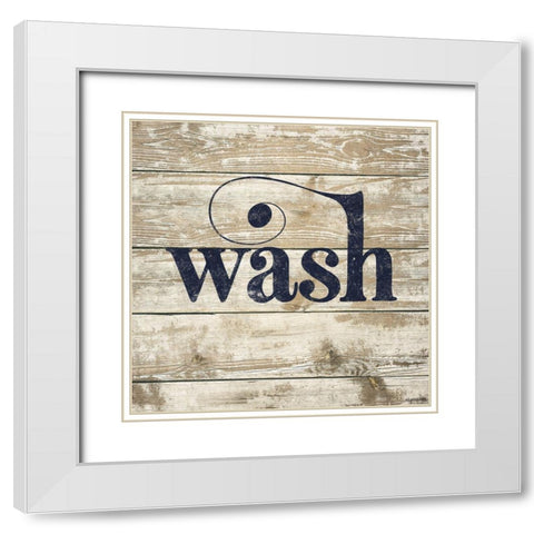 Wash White Modern Wood Framed Art Print with Double Matting by Brown, Kyra