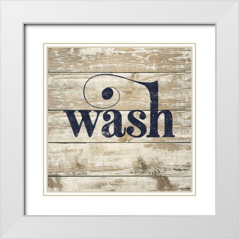 Wash White Modern Wood Framed Art Print with Double Matting by Brown, Kyra