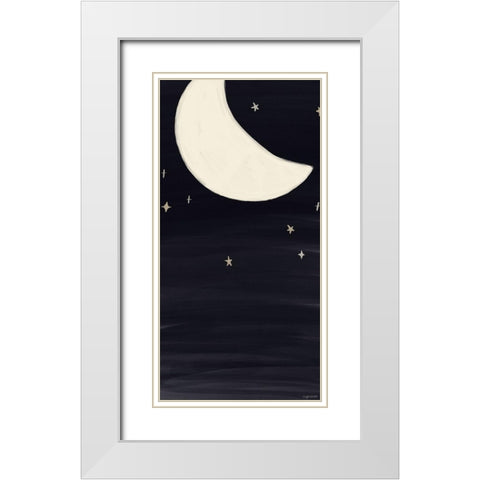 Moonlight White Modern Wood Framed Art Print with Double Matting by Brown, Kyra
