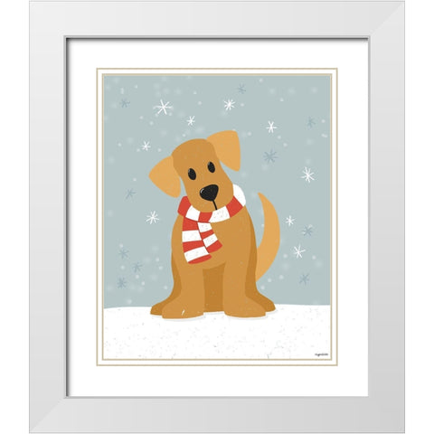 Goldie White Modern Wood Framed Art Print with Double Matting by Brown, Kyra