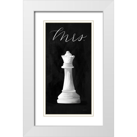 Mrs. Queen White Modern Wood Framed Art Print with Double Matting by Brown, Kyra