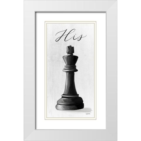 King His White Modern Wood Framed Art Print with Double Matting by Brown, Kyra