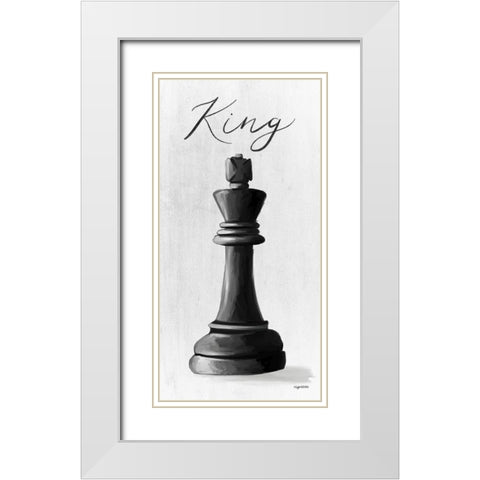 King White Modern Wood Framed Art Print with Double Matting by Brown, Kyra