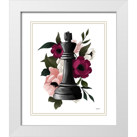 Color King White Modern Wood Framed Art Print with Double Matting by Brown, Kyra