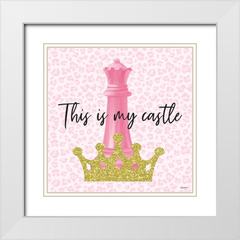 My Castle White Modern Wood Framed Art Print with Double Matting by Brown, Kyra