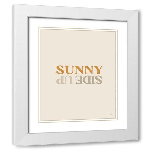 Sunny Side Up White Modern Wood Framed Art Print with Double Matting by Brown, Kyra