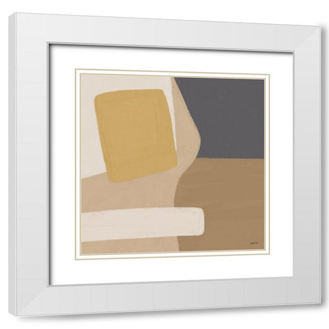 Rustic II White Modern Wood Framed Art Print with Double Matting by Brown, Kyra