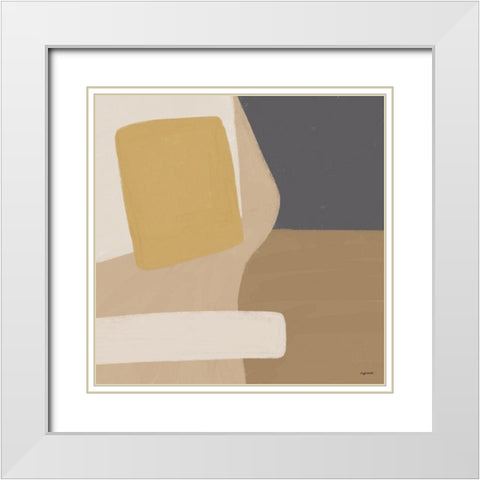 Rustic II White Modern Wood Framed Art Print with Double Matting by Brown, Kyra