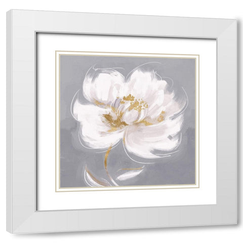 Divine Bloom II White Modern Wood Framed Art Print with Double Matting by Blue, Nina