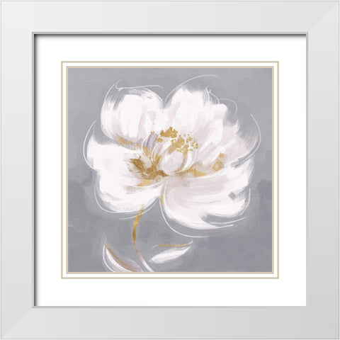 Divine Bloom II White Modern Wood Framed Art Print with Double Matting by Blue, Nina