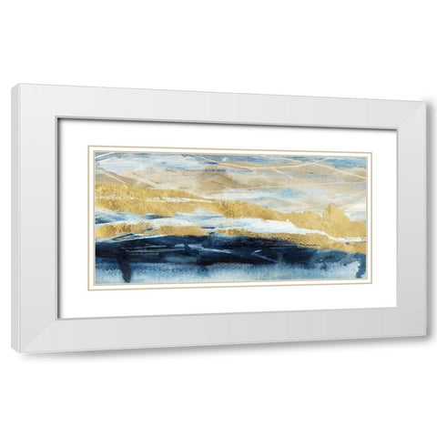 Like a Storm III White Modern Wood Framed Art Print with Double Matting by Blue, Nina