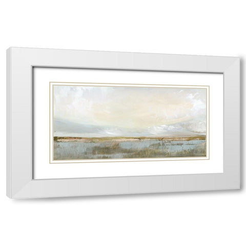 Mediterranean Escape III White Modern Wood Framed Art Print with Double Matting by Blue, Nina