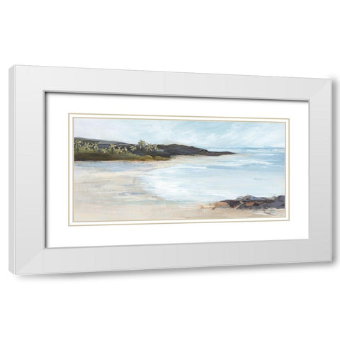Mediterranean Escape IV White Modern Wood Framed Art Print with Double Matting by Blue, Nina
