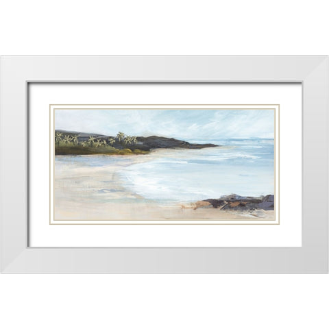 Mediterranean Escape IV White Modern Wood Framed Art Print with Double Matting by Blue, Nina