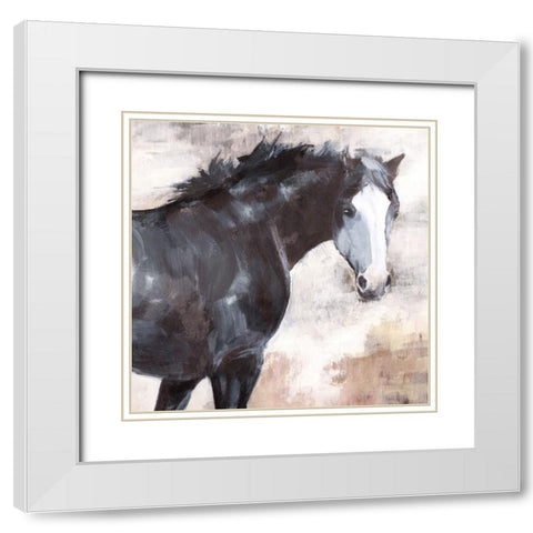 Onlooker White Modern Wood Framed Art Print with Double Matting by Blue, Nina