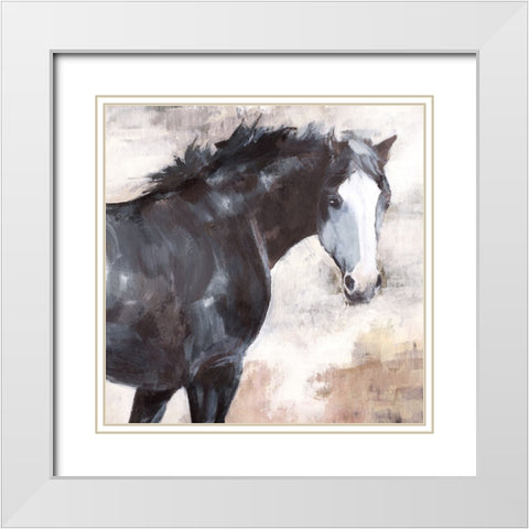 Onlooker White Modern Wood Framed Art Print with Double Matting by Blue, Nina