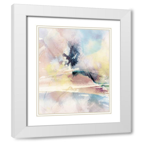 Celestial Ink II White Modern Wood Framed Art Print with Double Matting by Blue, Nina