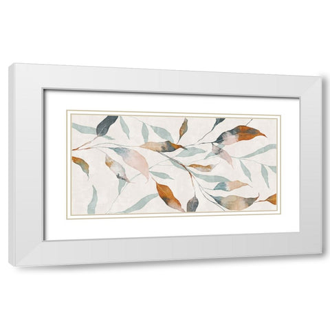 Summer Botanical White Modern Wood Framed Art Print with Double Matting by Blue, Nina