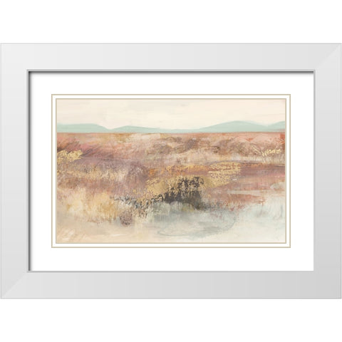Neutral Landscape White Modern Wood Framed Art Print with Double Matting by Blue, Nina