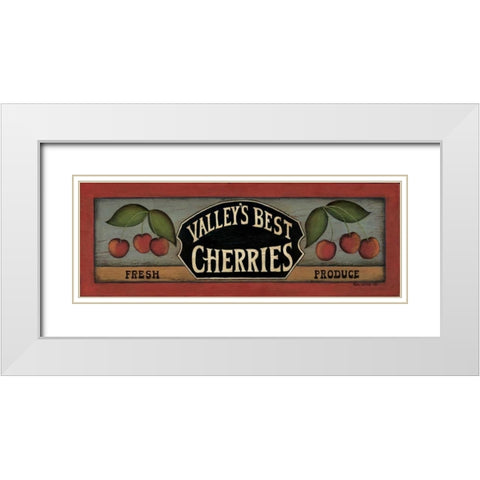 Valleys Best White Modern Wood Framed Art Print with Double Matting by Lewis, Kim