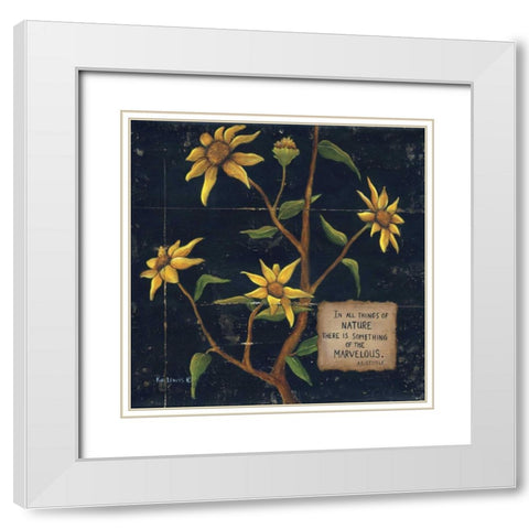 In All Things White Modern Wood Framed Art Print with Double Matting by Lewis, Kim