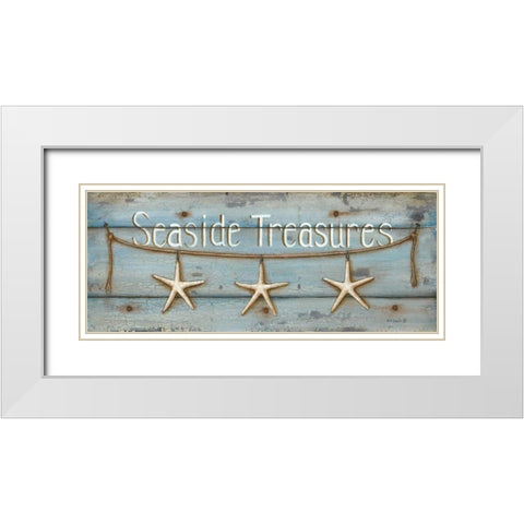 Seaside Treasures White Modern Wood Framed Art Print with Double Matting by Lewis, Kim