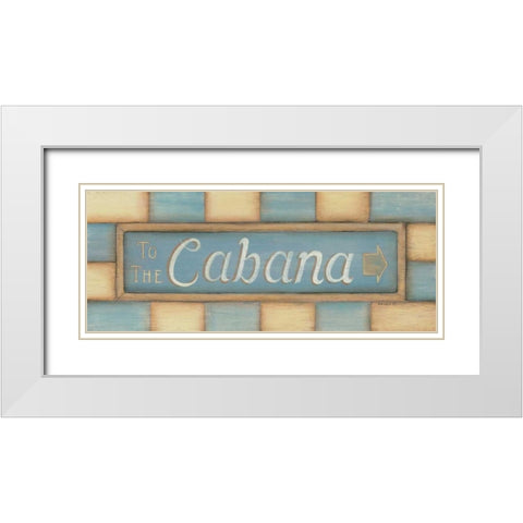 To the Cabana White Modern Wood Framed Art Print with Double Matting by Lewis, Kim