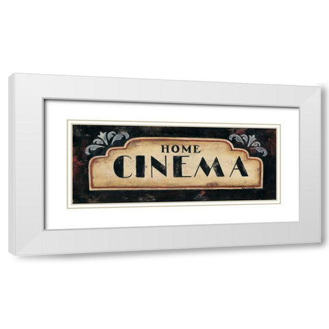 Cinema White Modern Wood Framed Art Print with Double Matting by Lewis, Kim