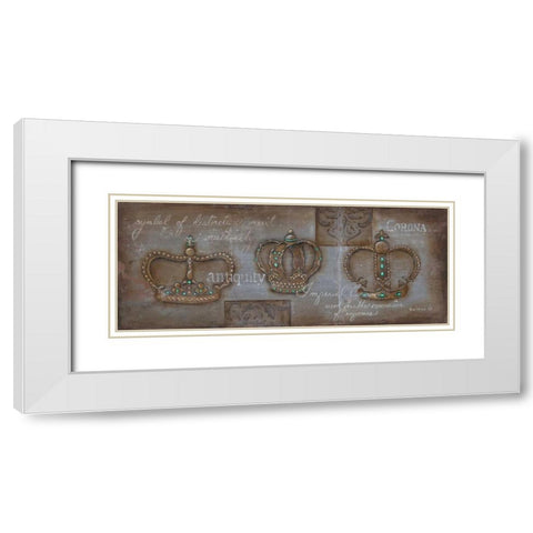 Corona White Modern Wood Framed Art Print with Double Matting by Lewis, Kim