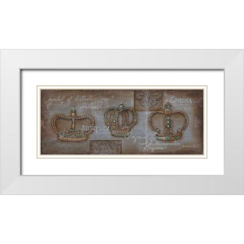 Corona White Modern Wood Framed Art Print with Double Matting by Lewis, Kim