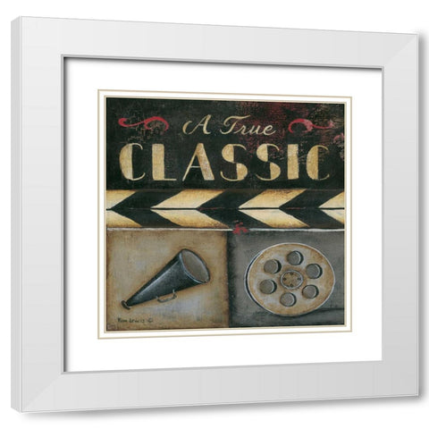 Classic White Modern Wood Framed Art Print with Double Matting by Lewis, Kim