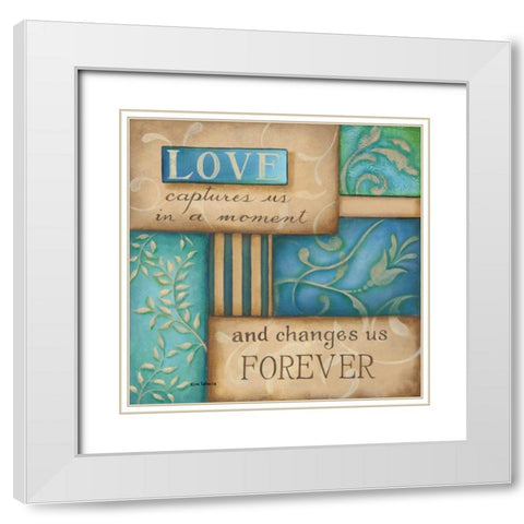 Expectations White Modern Wood Framed Art Print with Double Matting by Lewis, Kim