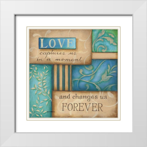 Expectations White Modern Wood Framed Art Print with Double Matting by Lewis, Kim