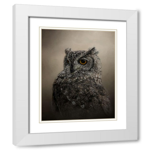 Easy on the Eye White Modern Wood Framed Art Print with Double Matting by Parker, Kelley