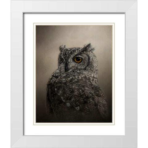 Easy on the Eye White Modern Wood Framed Art Print with Double Matting by Parker, Kelley