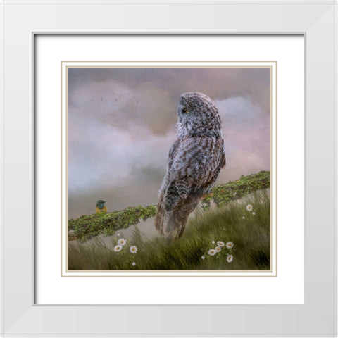 In the Meadow White Modern Wood Framed Art Print with Double Matting by Parker, Kelley