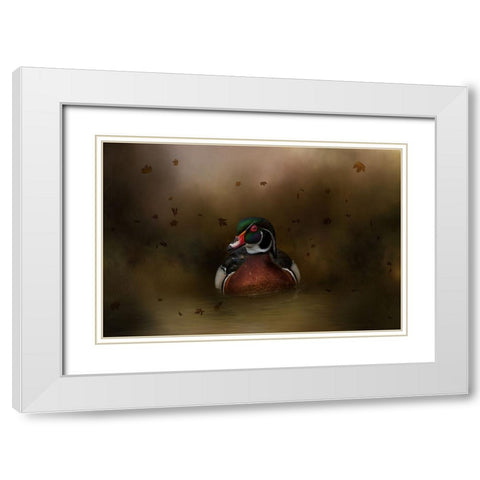 Autumn Cruise White Modern Wood Framed Art Print with Double Matting by Parker, Kelley