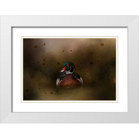 Autumn Cruise White Modern Wood Framed Art Print with Double Matting by Parker, Kelley