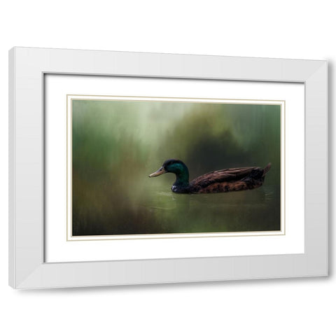 In His Element White Modern Wood Framed Art Print with Double Matting by Parker, Kelley
