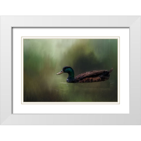 In His Element White Modern Wood Framed Art Print with Double Matting by Parker, Kelley