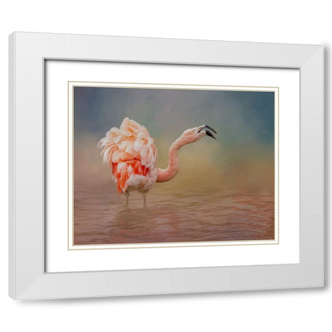 Not Happy White Modern Wood Framed Art Print with Double Matting by Parker, Kelley